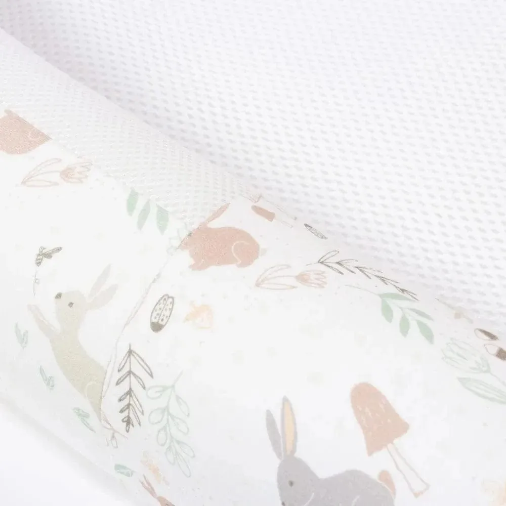 Purflo Sleep Tight Baby Bed with Spare Cover - Storybook Nutmeg