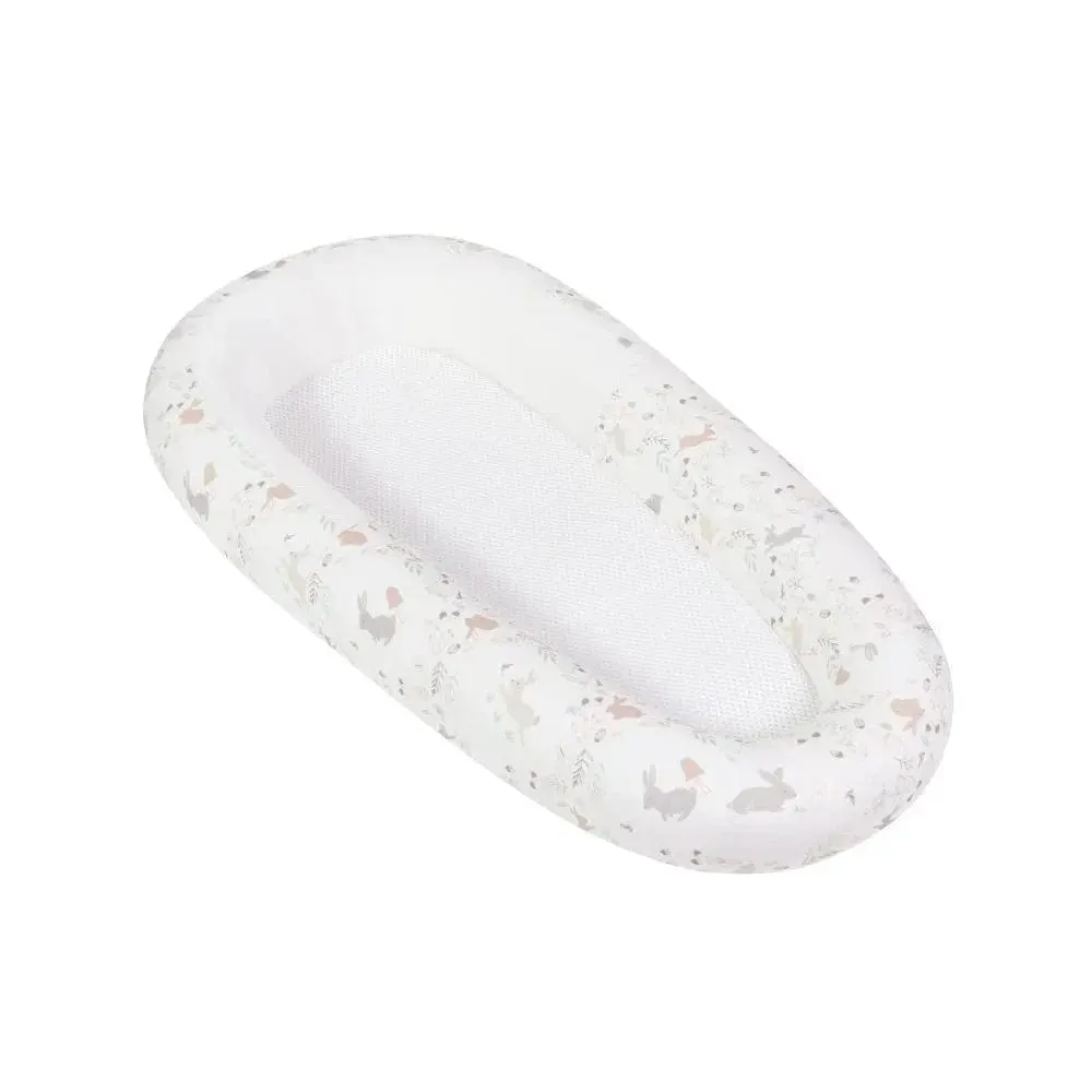 Purflo Sleep Tight Baby Bed with Spare Cover - Storybook Nutmeg