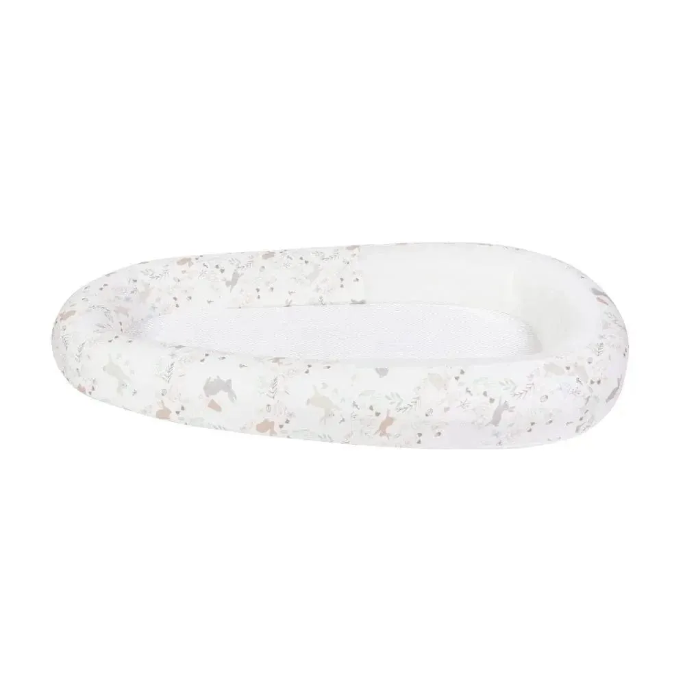 Purflo Sleep Tight Baby Bed with Spare Cover - Storybook Nutmeg