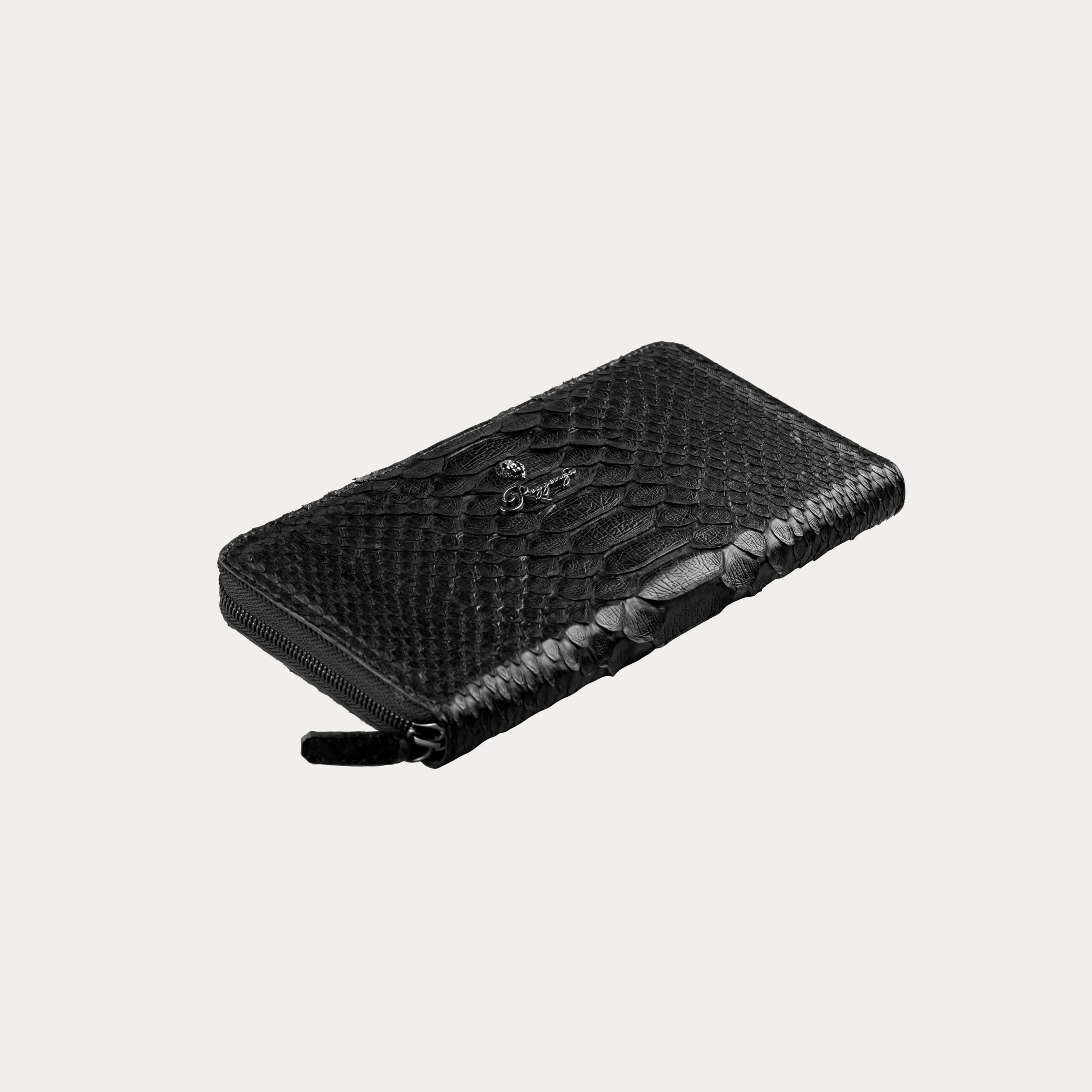 Python Leather Long Wallet