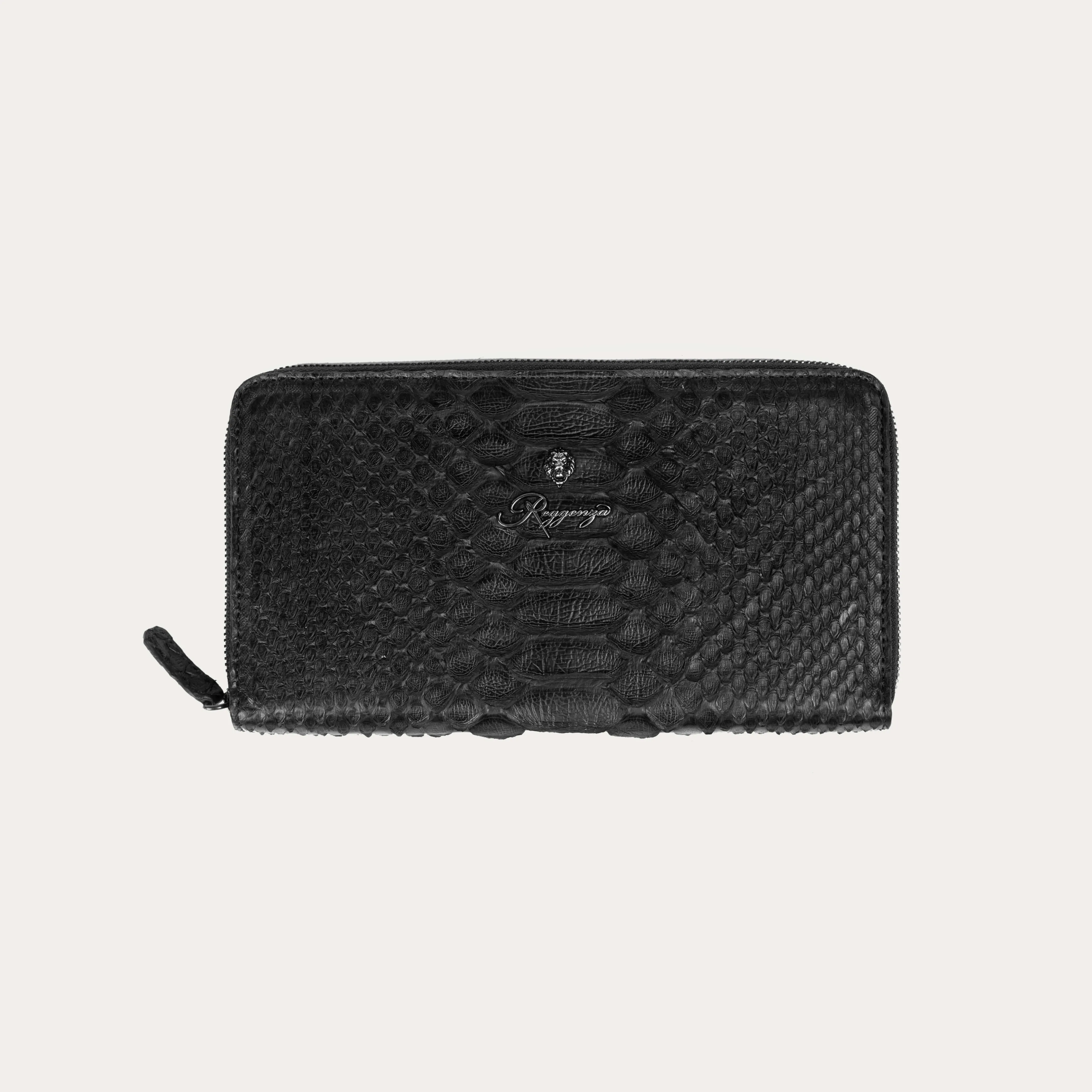 Python Leather Long Wallet