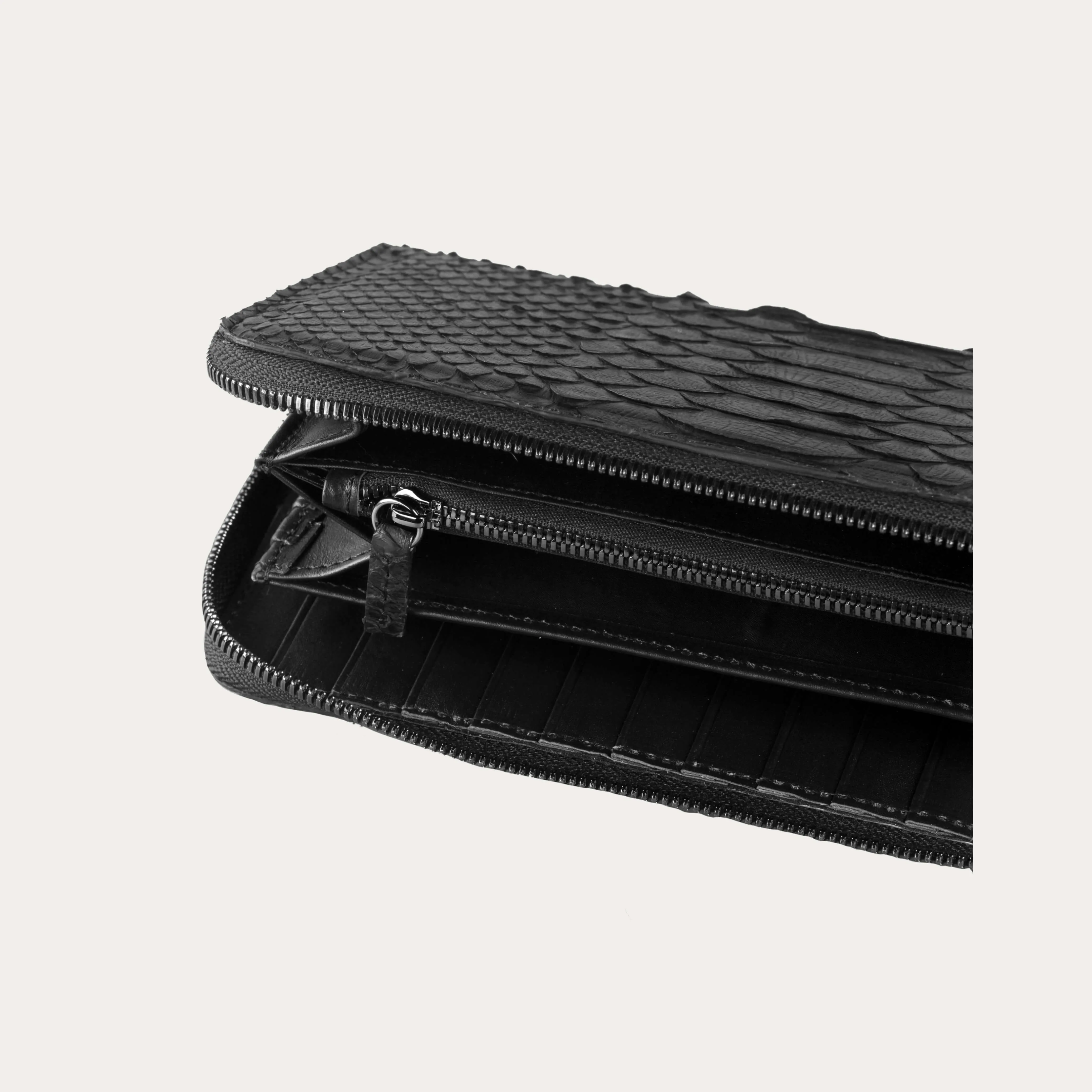 Python Leather Long Wallet