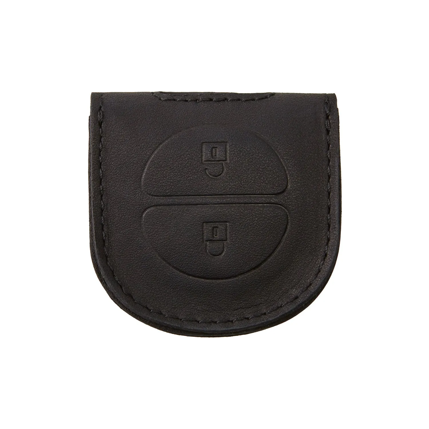 Quality Leather Fob Key Carrier, Black
