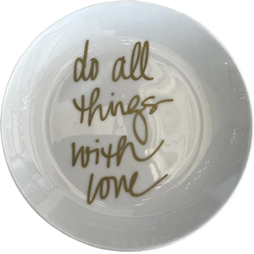 "Do All Things With Love" Jewelry Tray