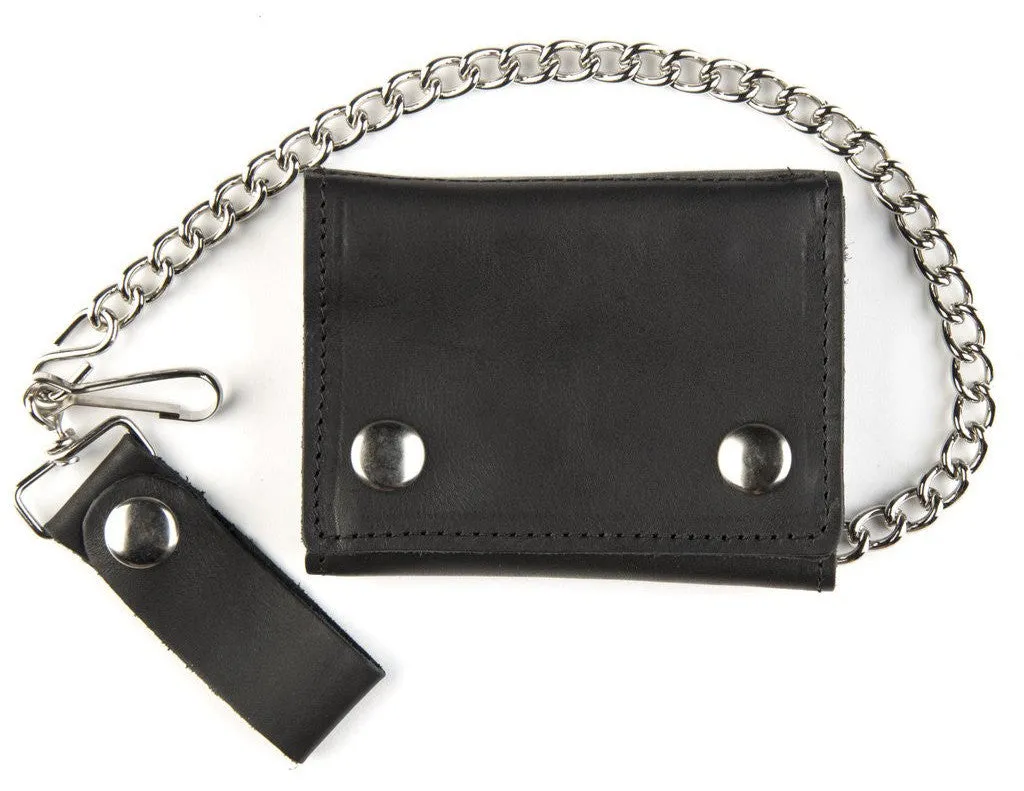 "The Bar Hopper" Black Chain Wallet