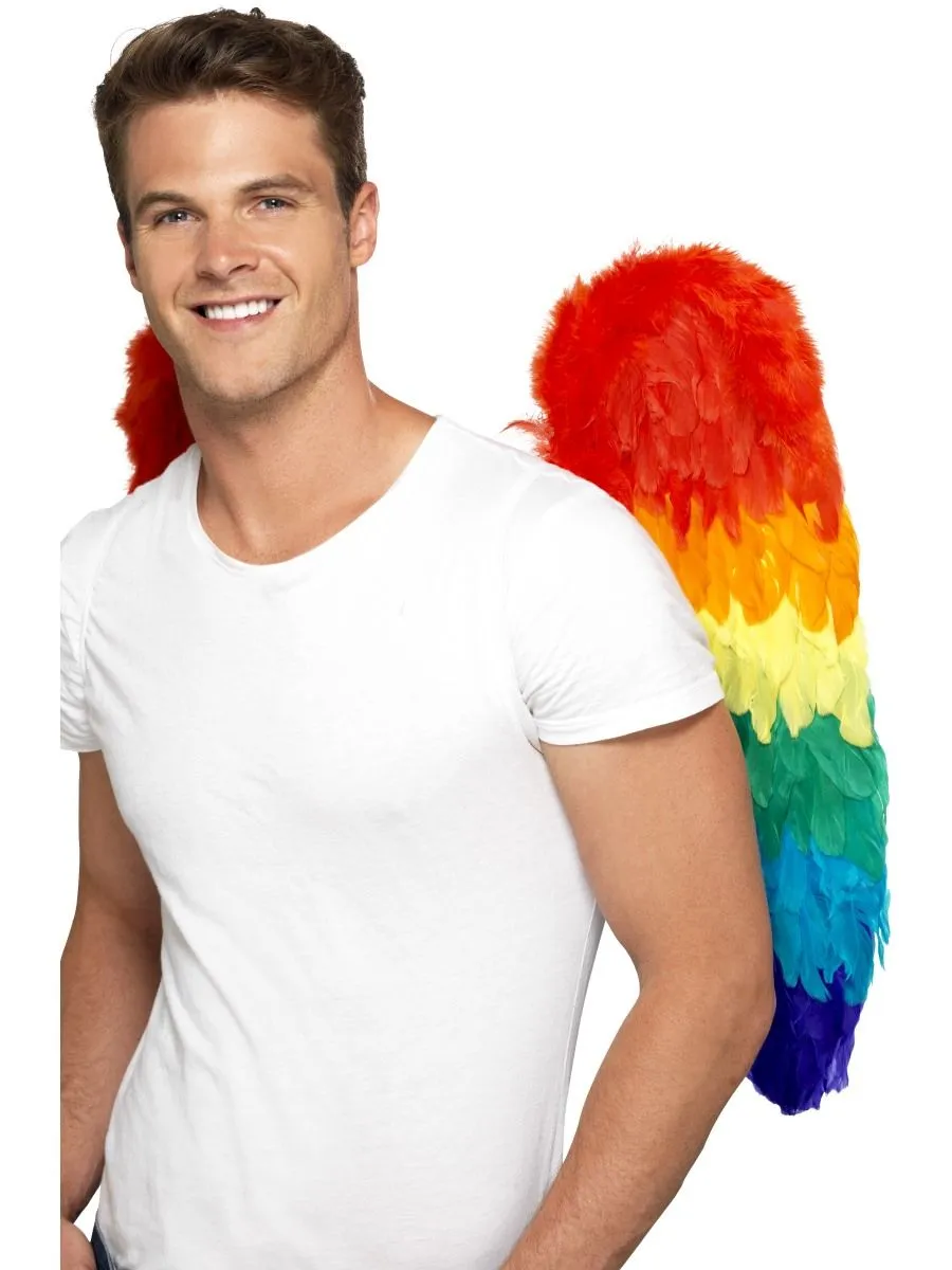 Rainbow Feathered Wings