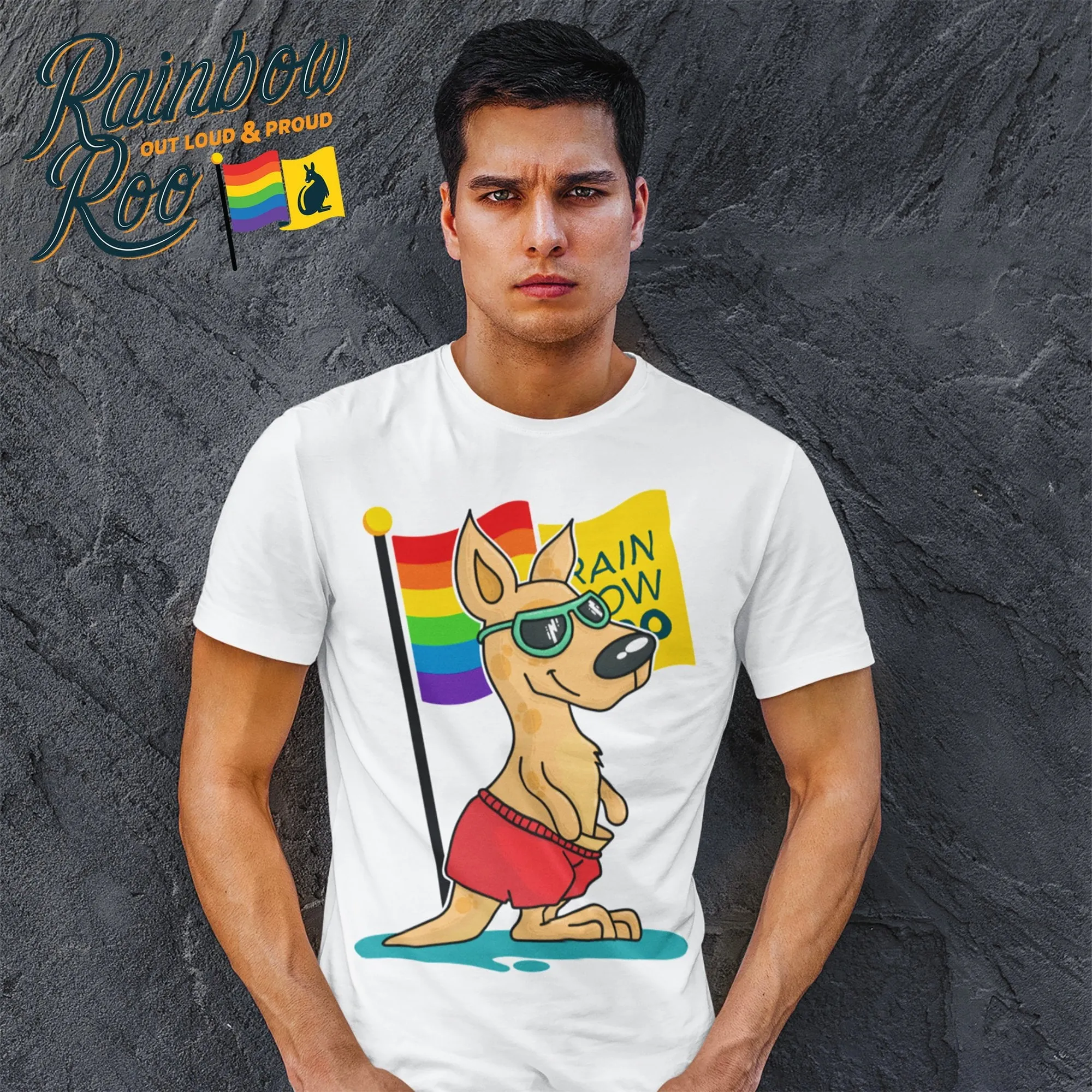 RainbowRoo Kangaroo T-Shirt Unisex (LG34)
