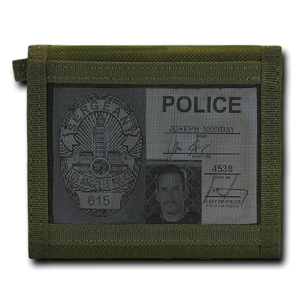 RapDom USA Tonal Olive Drab American Flag Tactical Tri-Fold Wallet