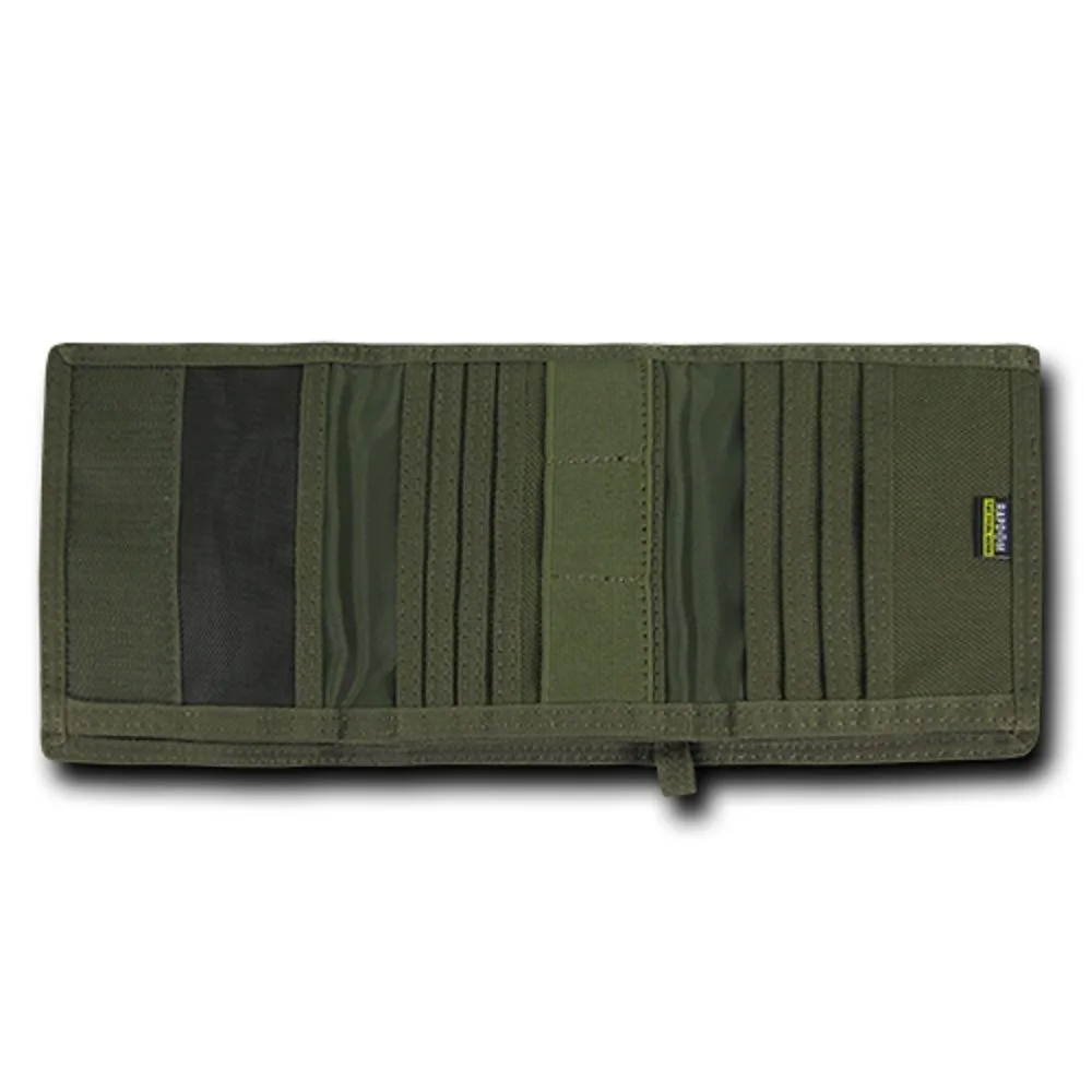 RapDom USA Tonal Olive Drab American Flag Tactical Tri-Fold Wallet