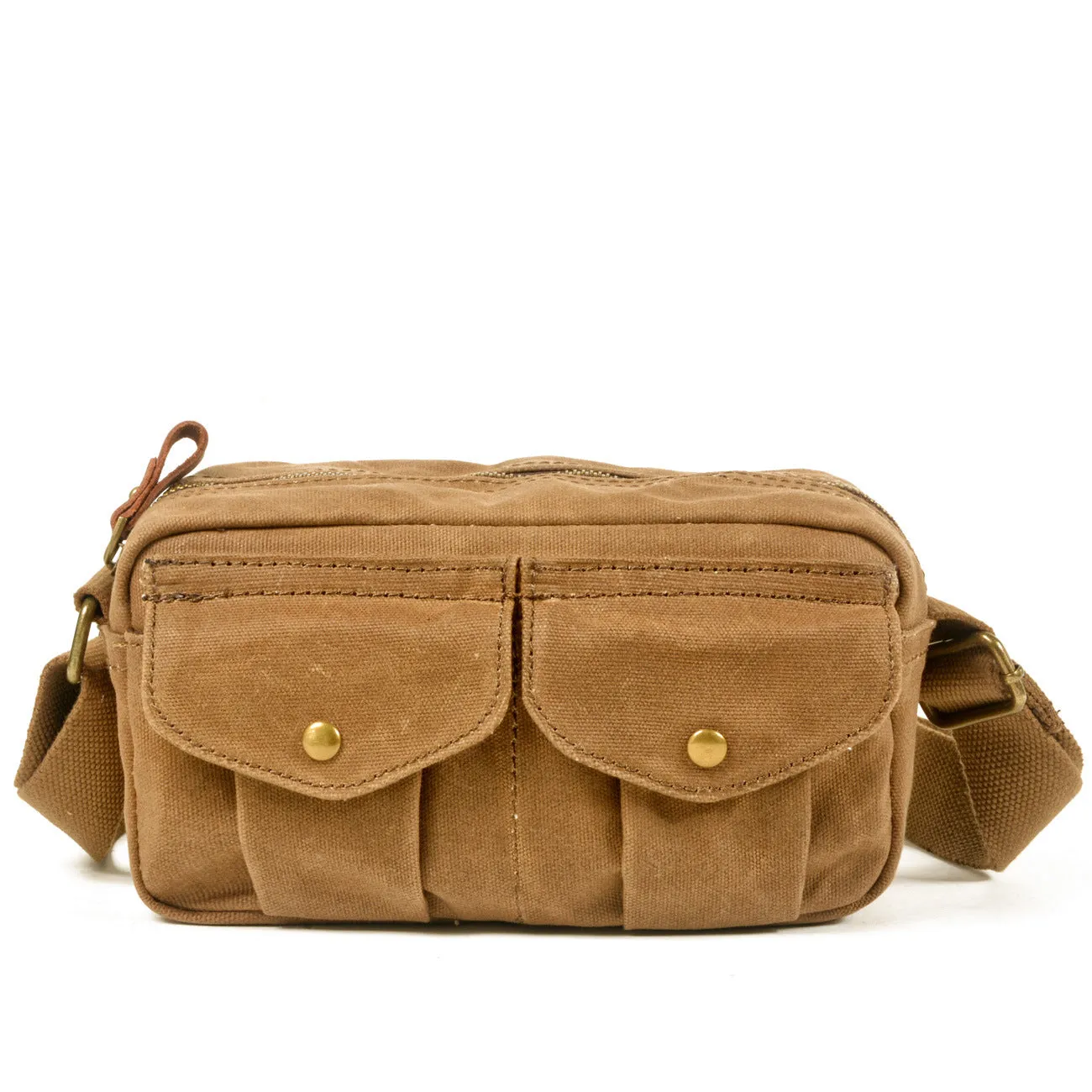 REALAIOT New men's bag outdoor leisure sports diagonal bag anti-splashing oil wax canvas bag single shoulder crossbody men's retro satchel