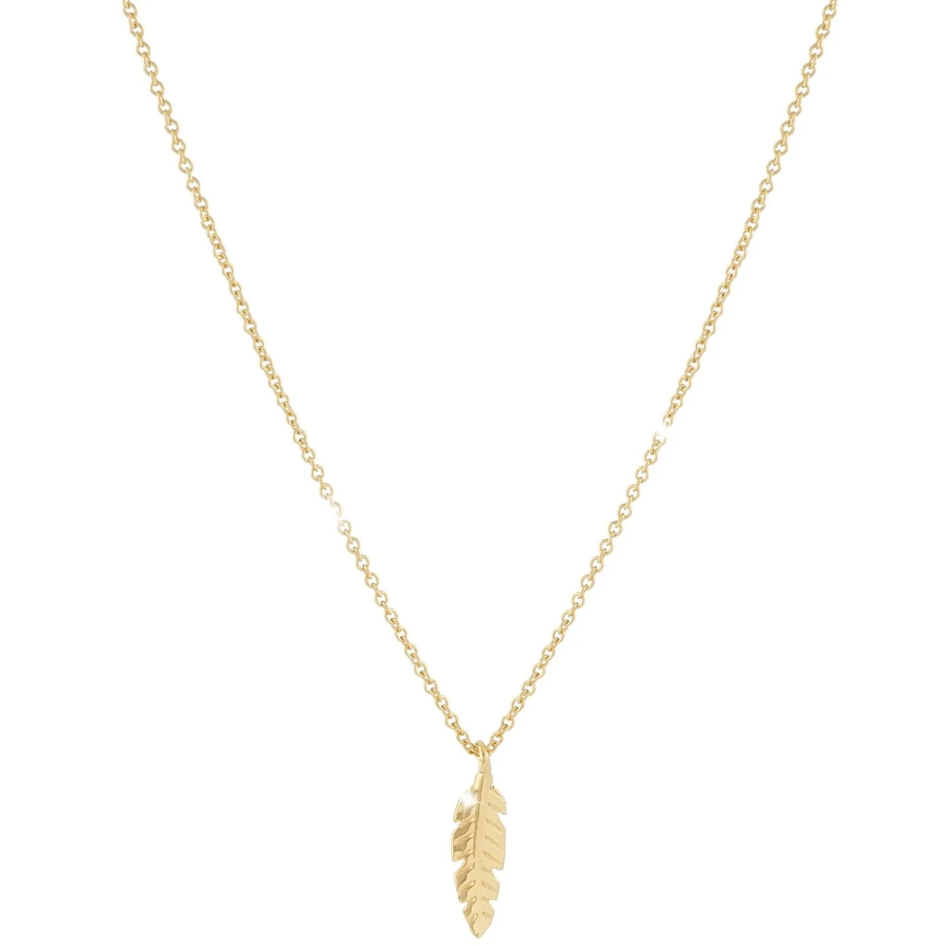 Rebecca Sentiment Necklace - Feather