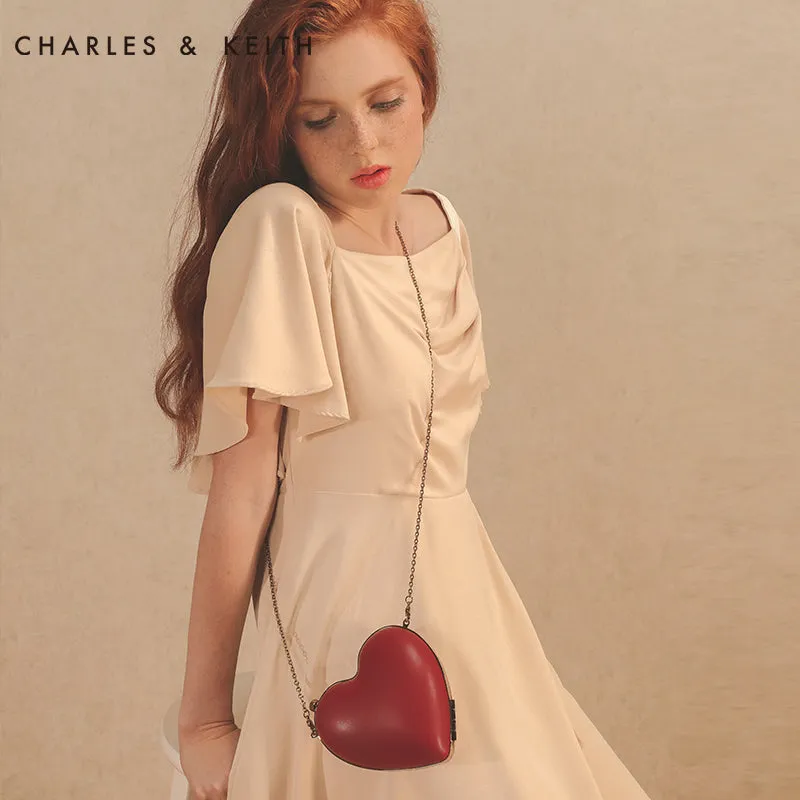 Red Heart Shape Clutch