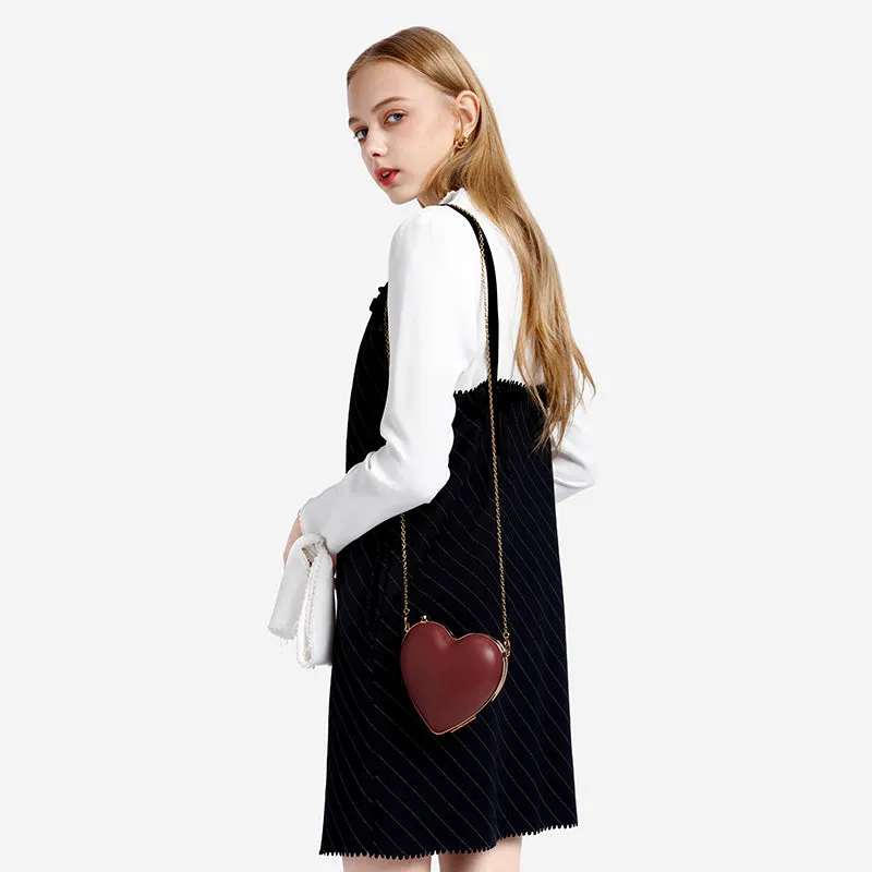 Red Heart Shape Clutch
