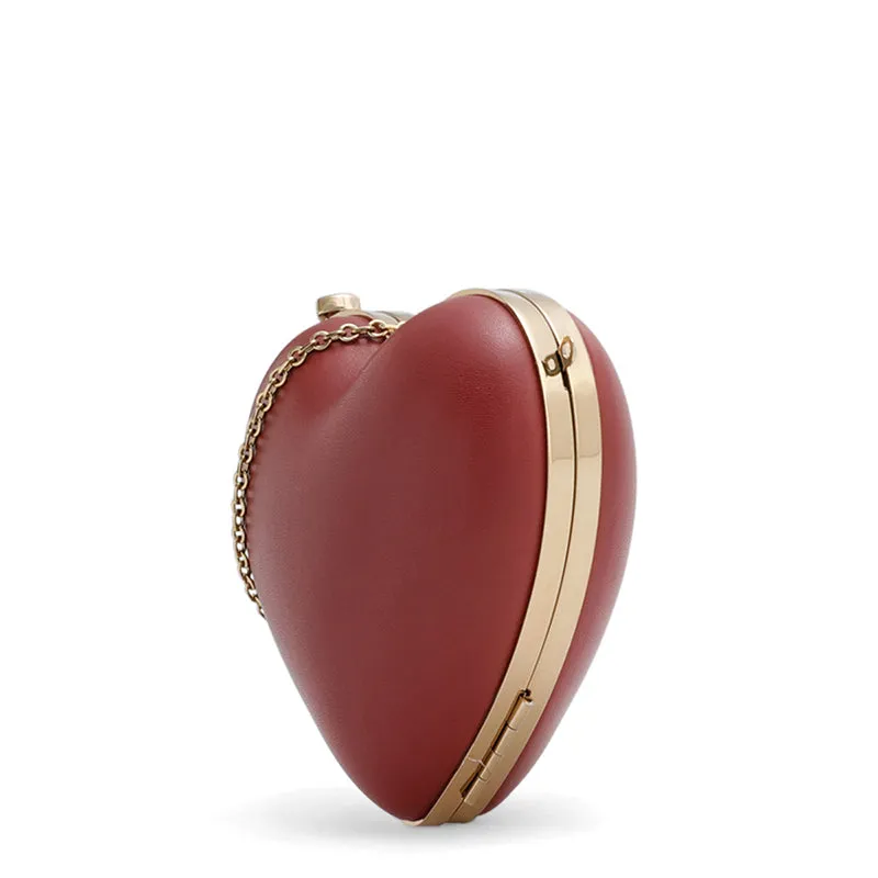Red Heart Shape Clutch