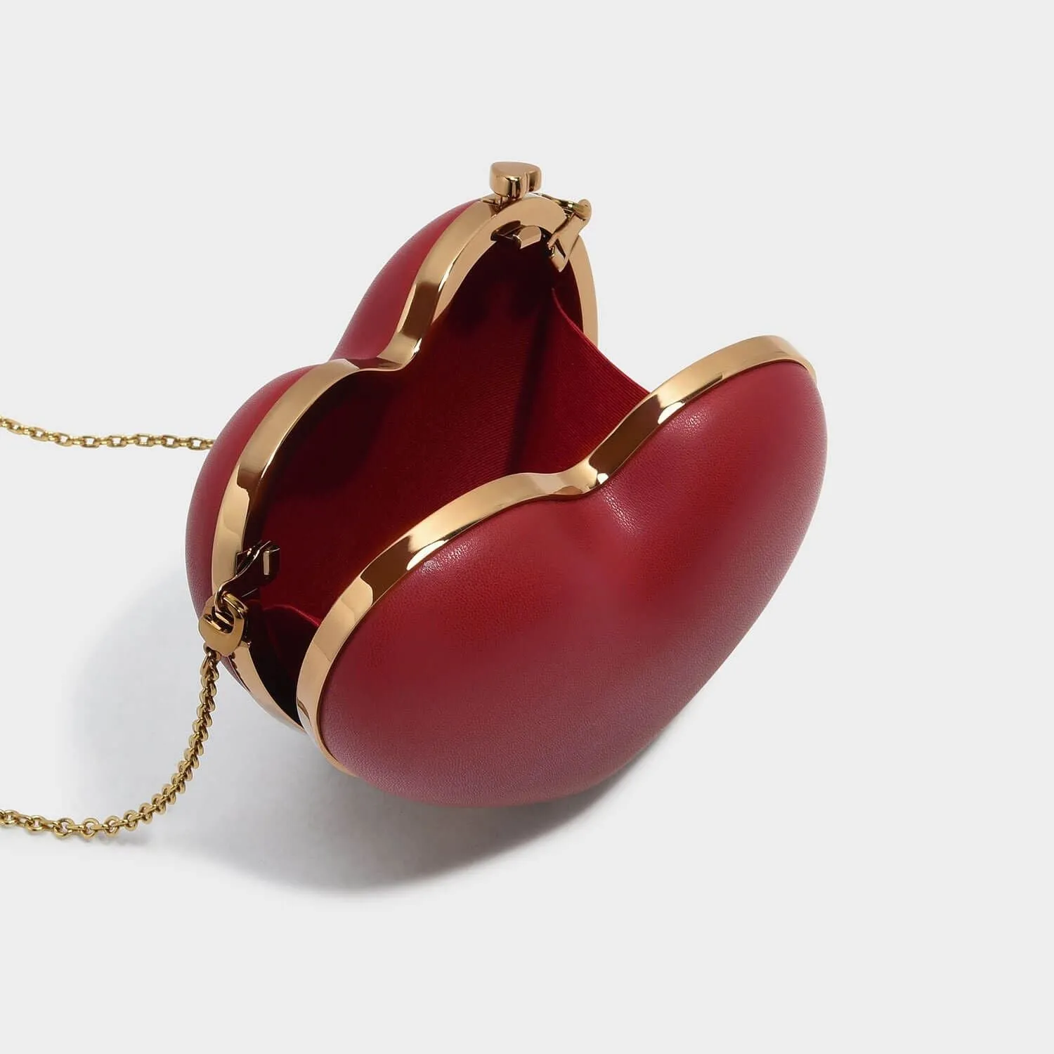 Red Heart Shape Clutch