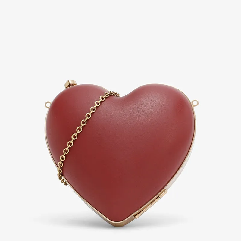 Red Heart Shape Clutch