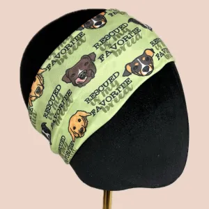Rescued is My Favorite Breed Stretch Headband