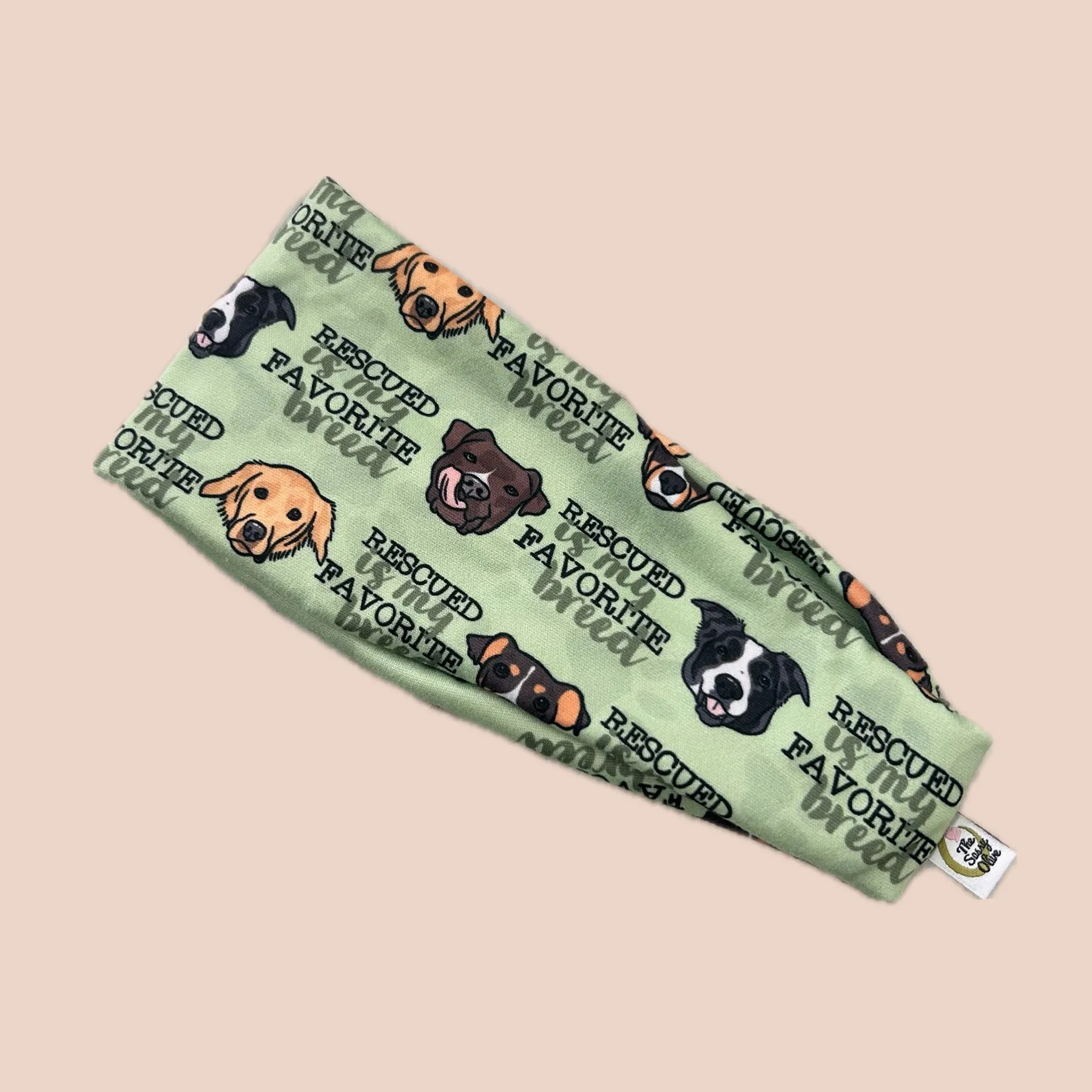 Rescued is My Favorite Breed Stretch Headband