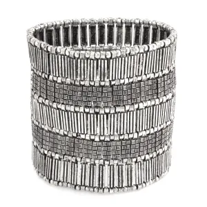RHODIUM STRETCH  BRACELETS #SQ336-B1813 (GE17)