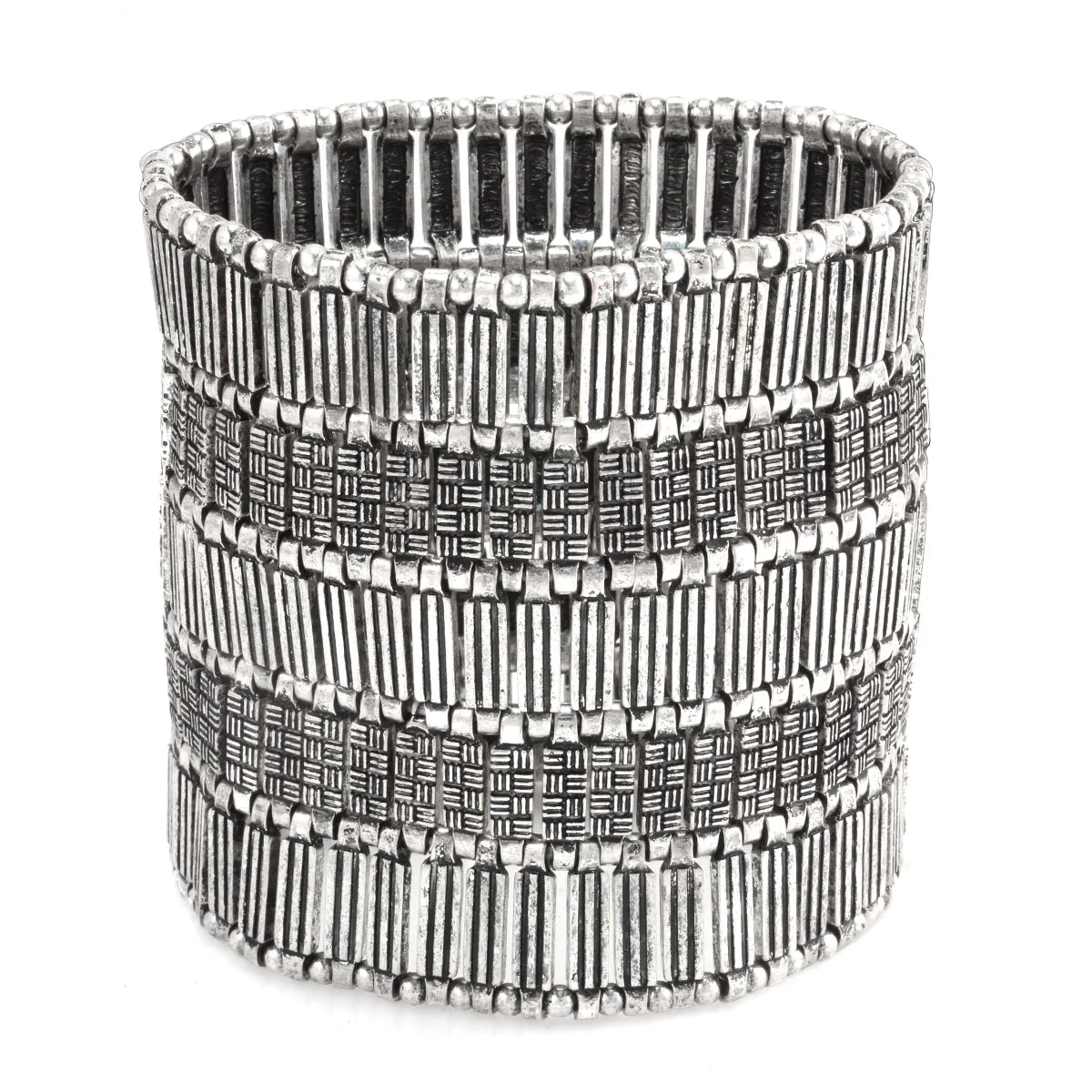 RHODIUM STRETCH  BRACELETS #SQ336-B1813 (GE17)