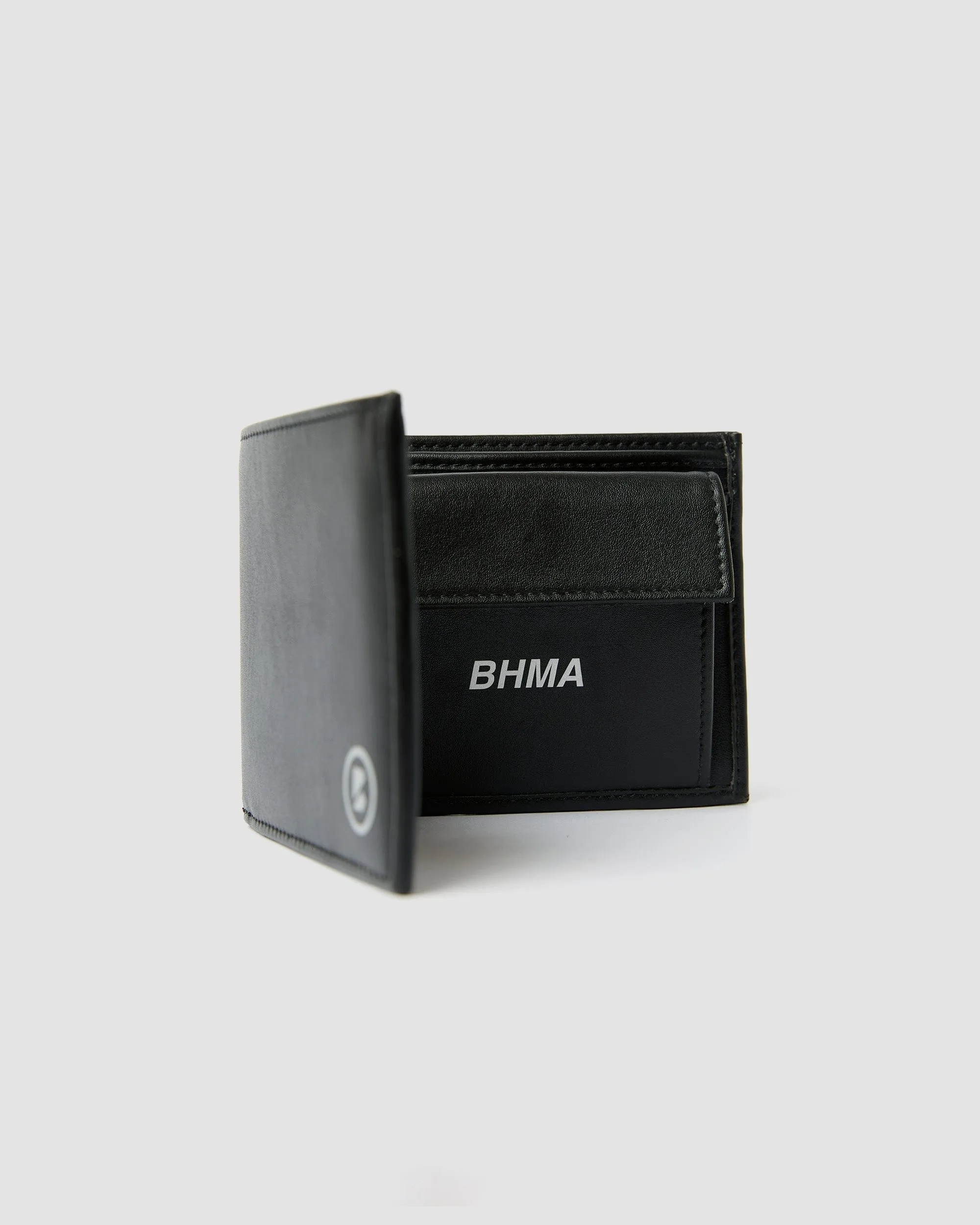 Richy Grape Leather Vegan Wallet | Black