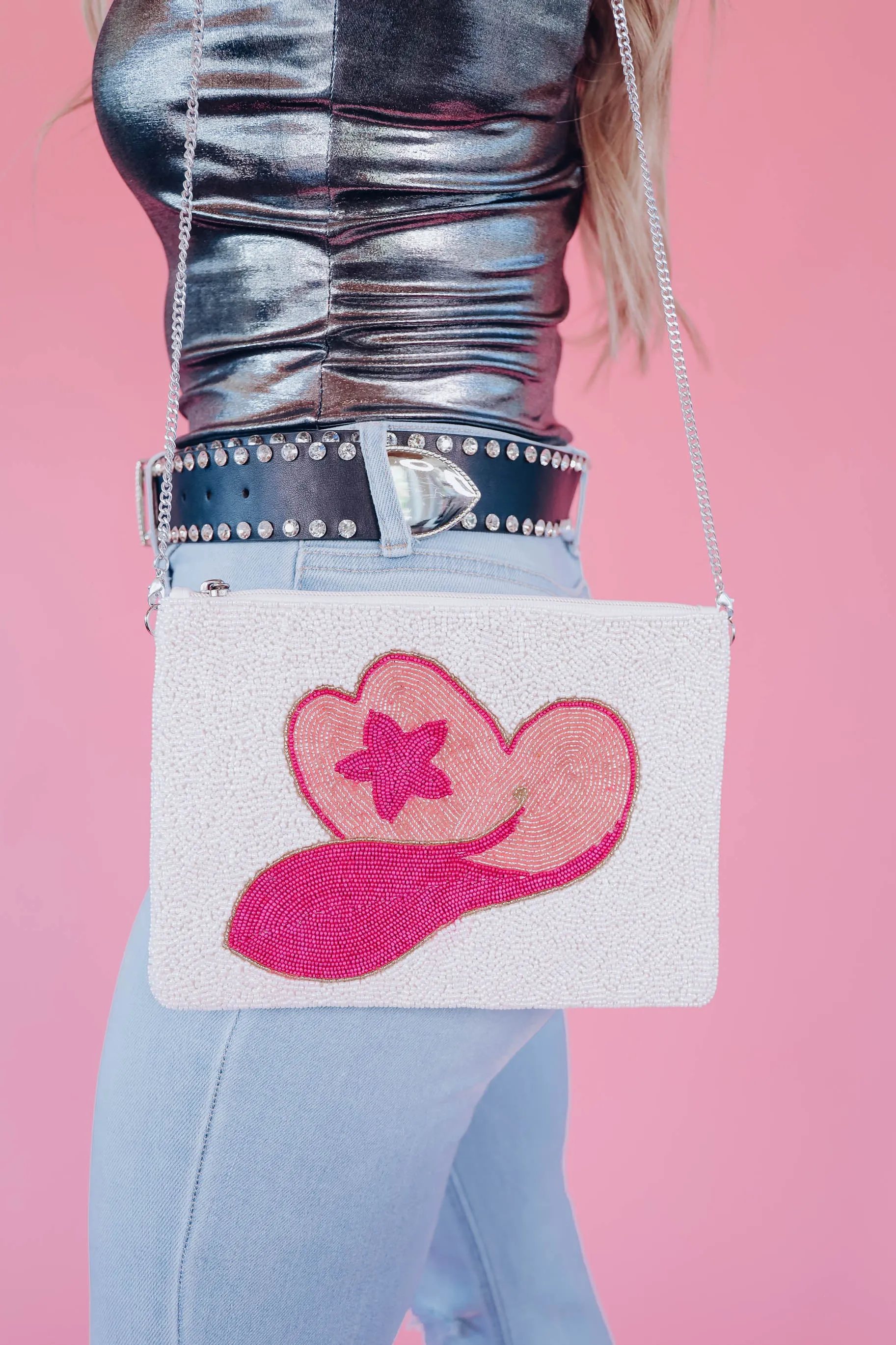 Rodeo Star Beaded Clutch/Crossbody