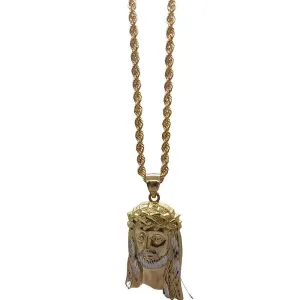 Rope Chain 2.5MM 10K With Ruoigo en OR 10K MNG-157