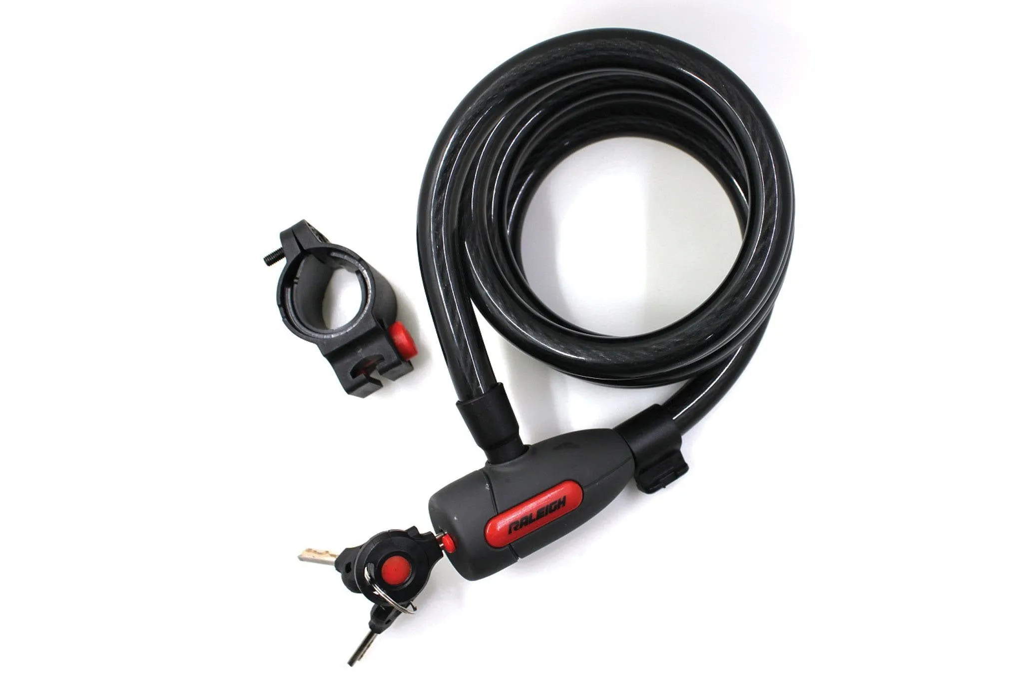 Rubberized Bike Key Lock, 15-mm x 6-ft