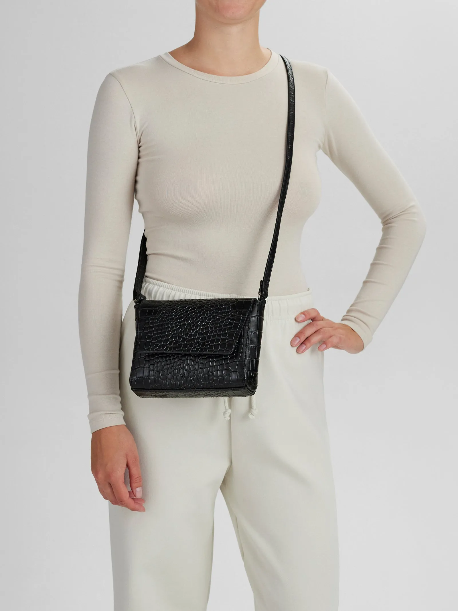 SaigeMBG Crossbody Bag, Croco