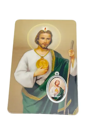 Saint Jude Prayer Card and Medal.