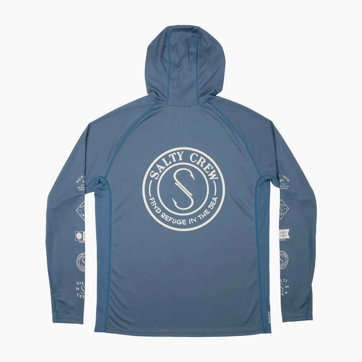 Salty Crew Palomar Pinnacle   Hood - Harbor Blue
