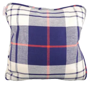Saunders Check Throw Pillow- Navy & Red