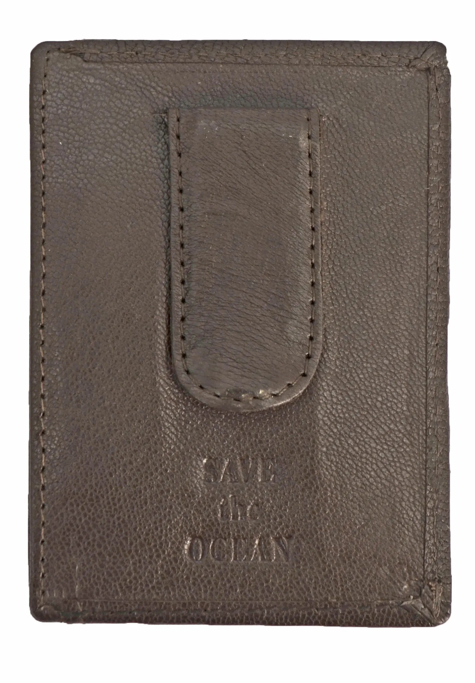 Save the Ocean Recycled Burgundy Front Pocket Wallet