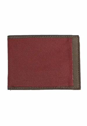 Save the Ocean Recycled Burgundy Slim Fold Wallet
