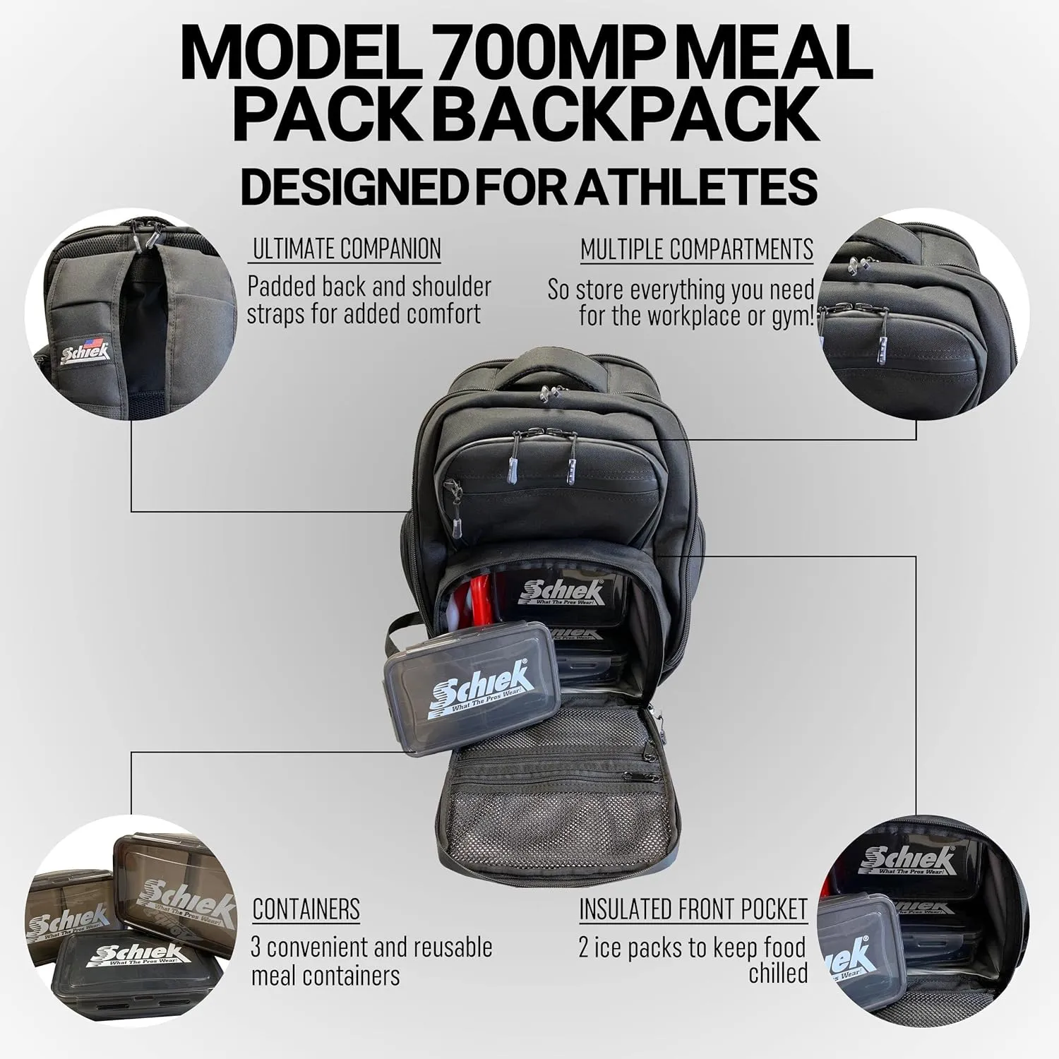 Schiek Meal Pack Gym Backpack