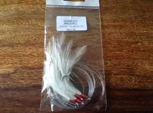 Sea White Mackerel Feather 2/0