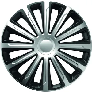Set Capace Roți 16 inch Silver &amp; Black Trend, Universale