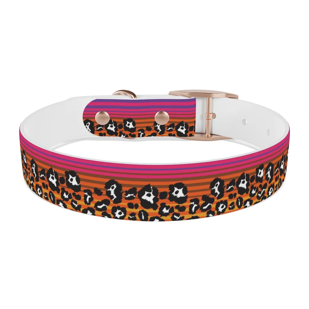 Shadow Leopard Serape Dog Collar