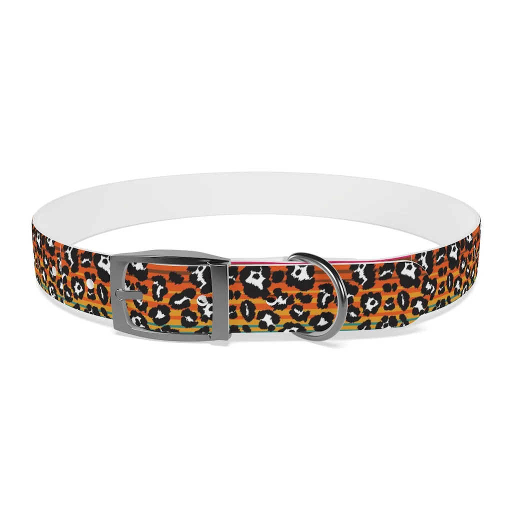 Shadow Leopard Serape Dog Collar
