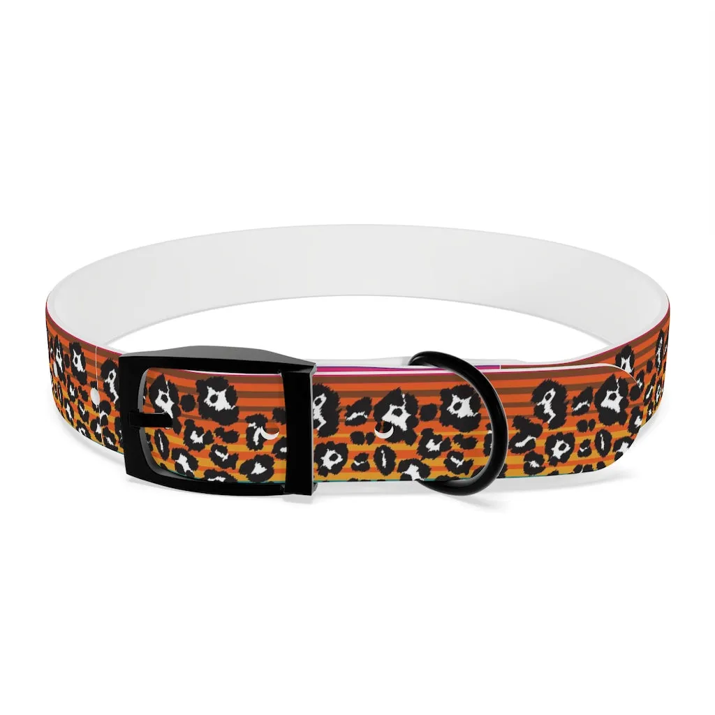 Shadow Leopard Serape Dog Collar