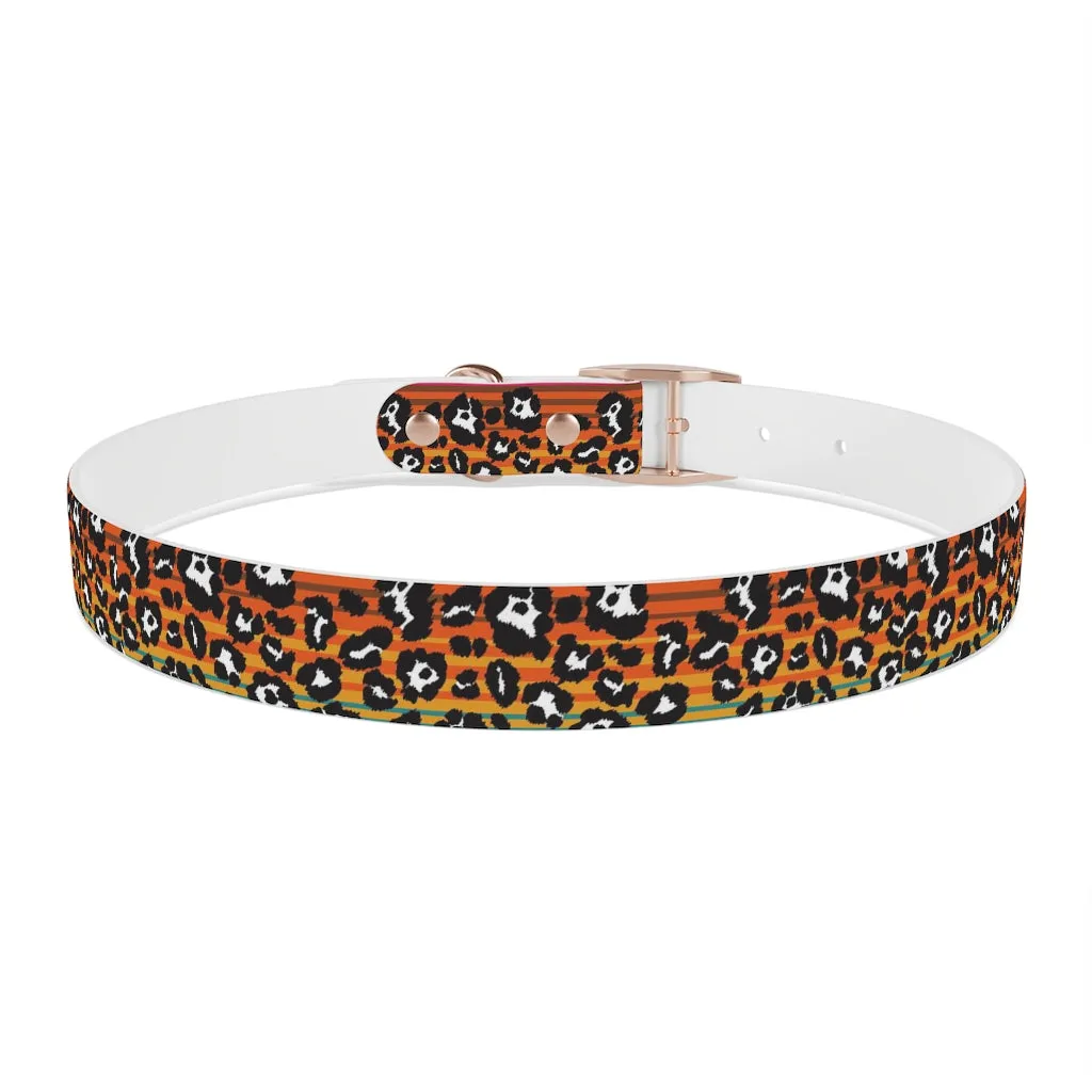 Shadow Leopard Serape Dog Collar