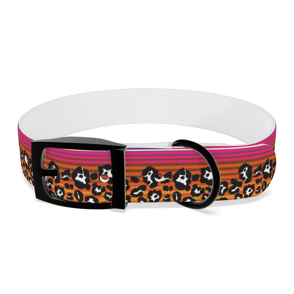 Shadow Leopard Serape Dog Collar