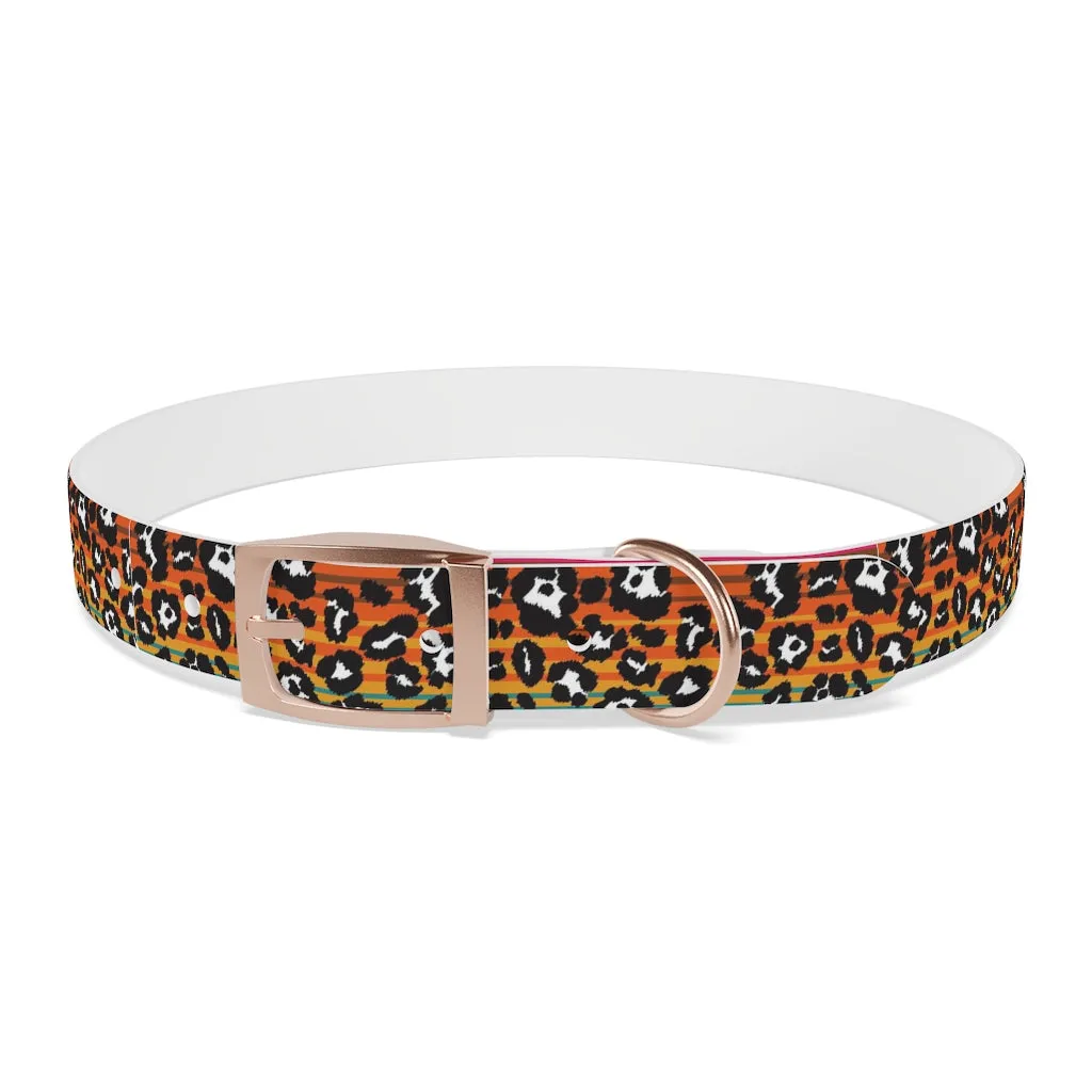 Shadow Leopard Serape Dog Collar