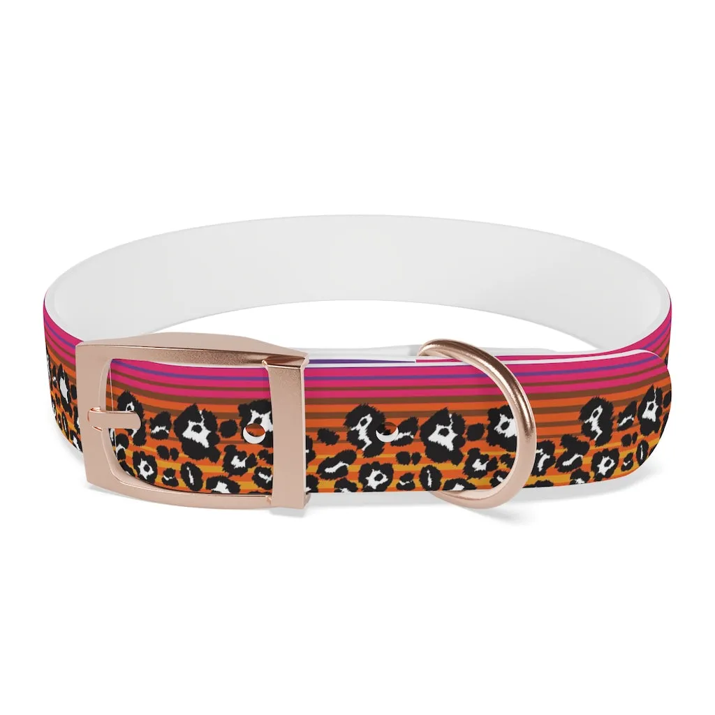 Shadow Leopard Serape Dog Collar