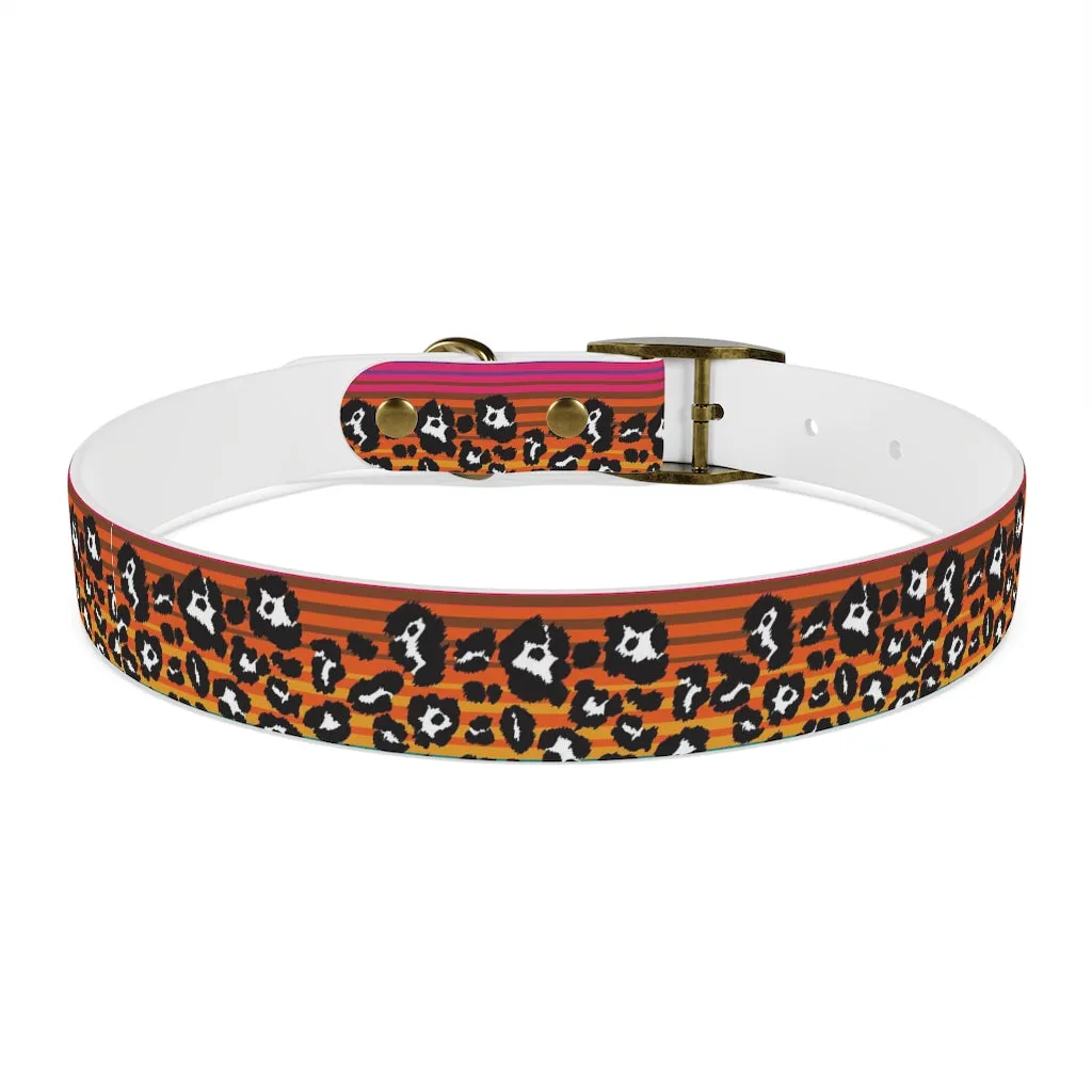 Shadow Leopard Serape Dog Collar