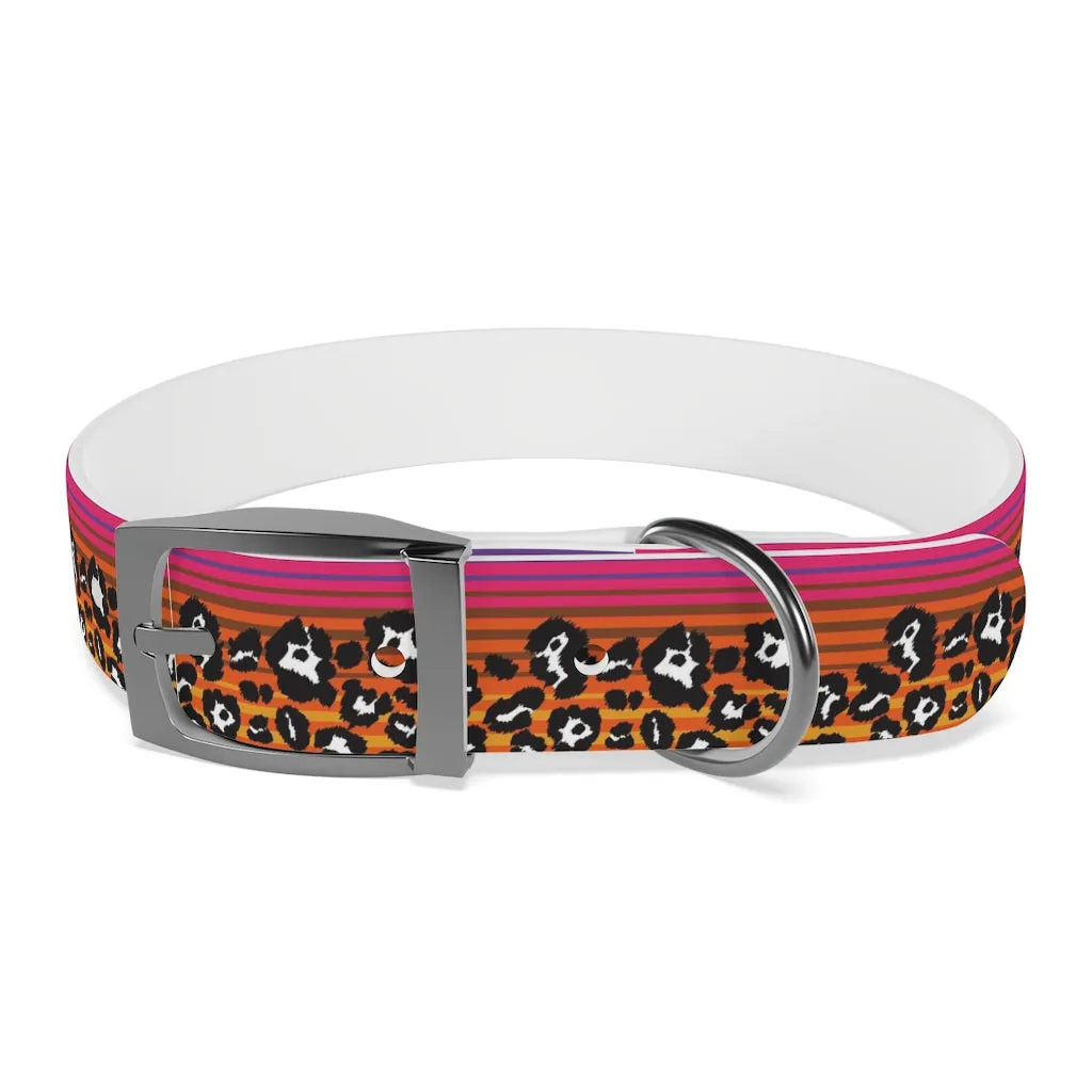 Shadow Leopard Serape Dog Collar