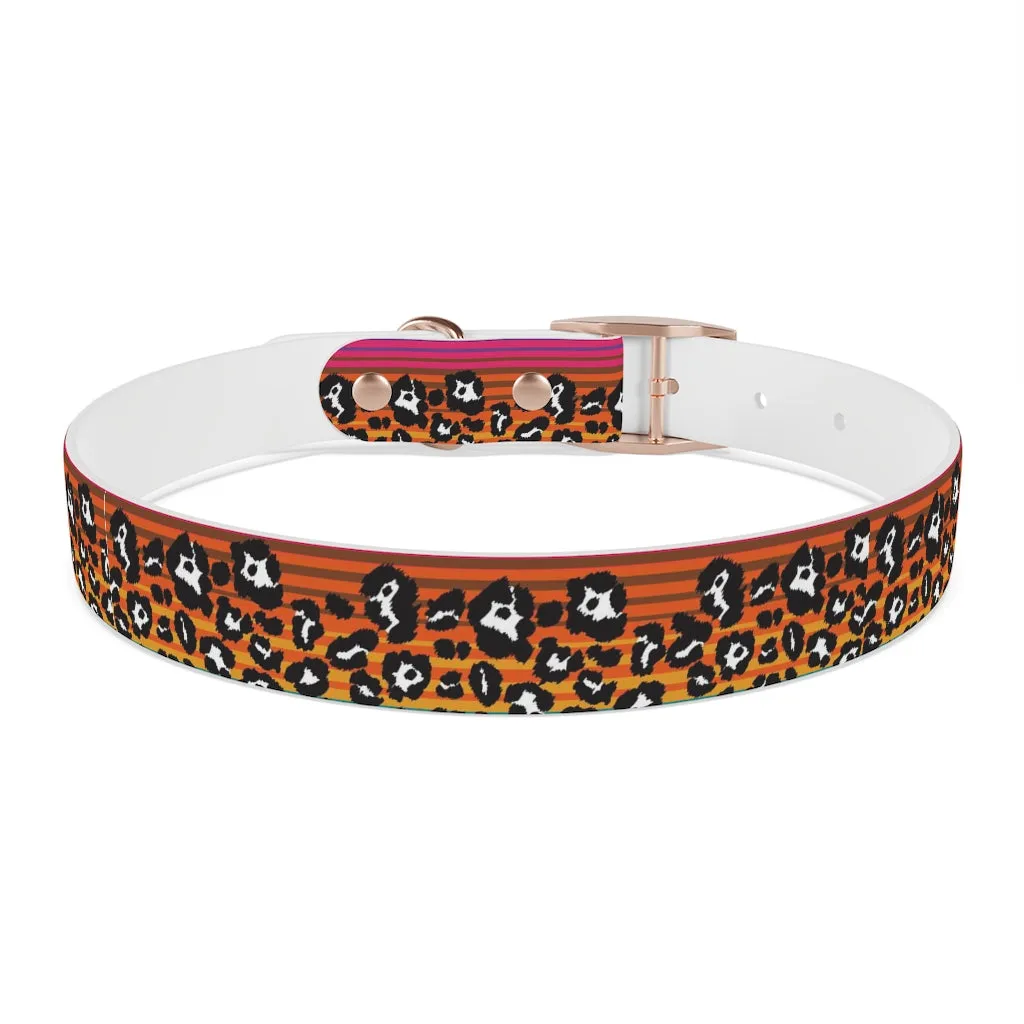 Shadow Leopard Serape Dog Collar