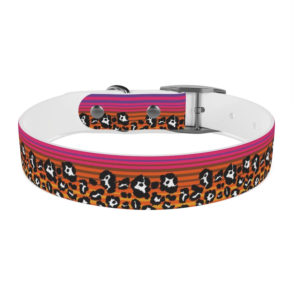 Shadow Leopard Serape Dog Collar