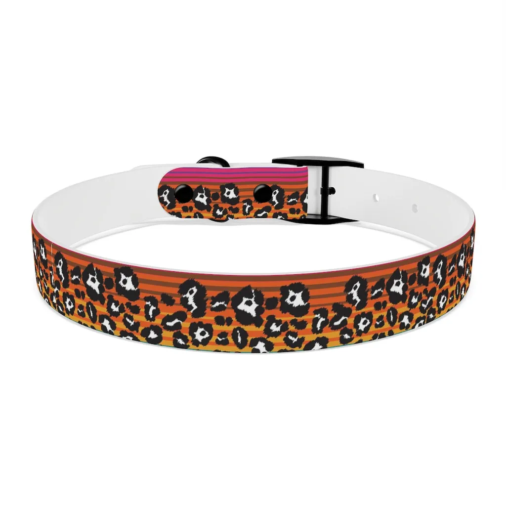 Shadow Leopard Serape Dog Collar
