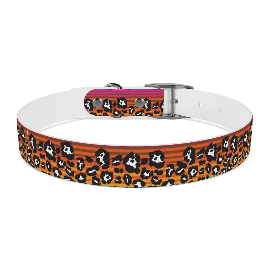 Shadow Leopard Serape Dog Collar